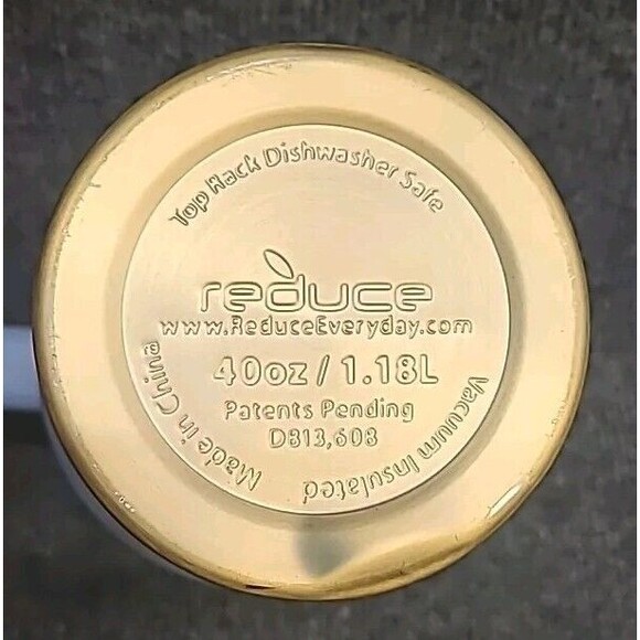 Reduce COLD 1 Mug Tumbler 40 Oz Stainless Steel Blue Dishwasher Safe - Picture 3 of 4